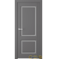 Дверь Платинум 2 / Цвет Эмаль графит / Мателюкс белый / Двери Belwooddoors