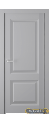 Дверь Платинум 2 / Цвет Эмаль светло - серый / Мателюкс белый / Двери Belwooddoors