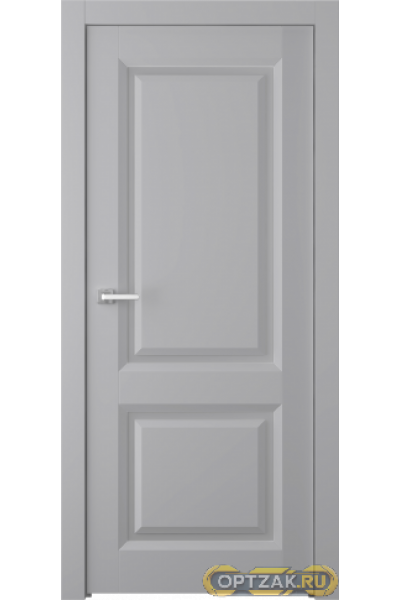 Дверь Платинум 2 / Цвет Эмаль светло - серый / Мателюкс белый / Двери Belwooddoors