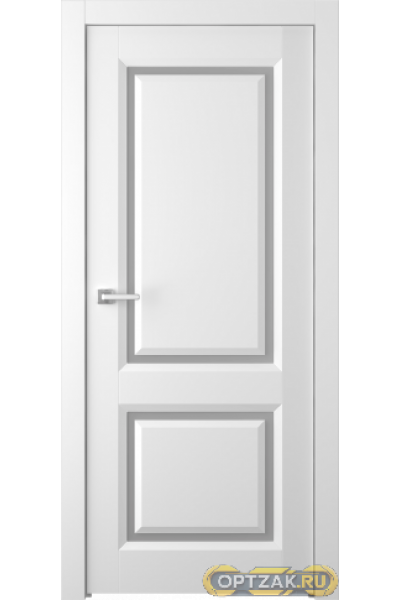 Дверь Платинум 2 / Цвет Эмаль белый / Мателюкс белый / Двери Belwooddoors