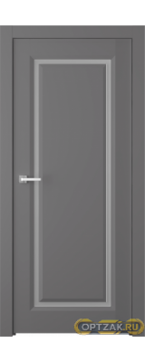 Дверь Платинум 1 / Цвет Эмаль графит / Мателюкс белый / Двери Belwooddoors