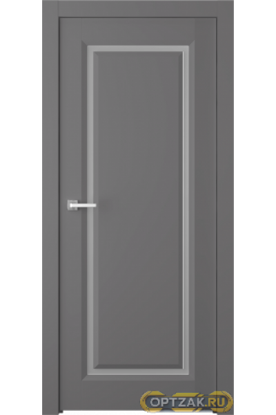 Дверь Платинум 1 / Цвет Эмаль графит / Мателюкс белый / Двери Belwooddoors
