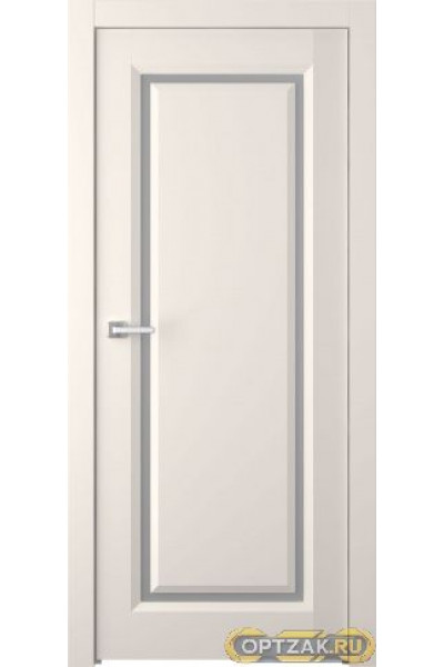 Дверь Платинум 1 / Цвет Эмаль жемчуг / Мателюкс белый / Двери Belwooddoors