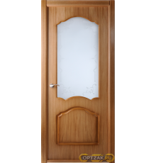 Дверь Каролина L / Цвет Дуб / Мателюкс белый / Двери Belwooddoors