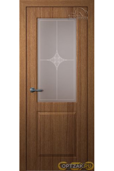 Дверь Мальта / Цвет Орех / Мателюкс белый / Двери Belwooddoors