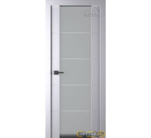 Дверь Arvika 202 / Цвет Эмаль белый / Мателюкс белый кристалайз / Двери Belwooddoors