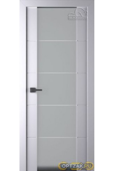 Дверь Arvika 202 / Цвет Эмаль белый / Мателюкс белый кристалайз / Двери Belwooddoors