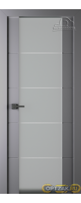 Дверь Arvika 202 / Цвет Эмаль графит / Мателюкс белый кристалайз / Двери Belwooddoors