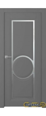 Дверь Аурум 3R / Цвет Эмаль графит / Мателюкс белый каленый / Двери Belwooddoors