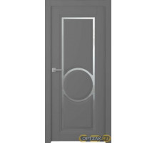 Дверь Аурум 3R / Цвет Эмаль графит / Мателюкс белый каленый / Двери Belwooddoors