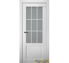 Дверь Амели / Цвет Дуб бранта / Мателюкс белый каленый / Двери Belwooddoors