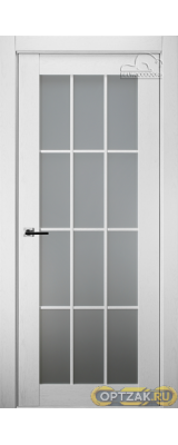 Дверь Анси / Цвет Дуб бранта / Сатин двусторонний каленый / Двери Belwooddoors