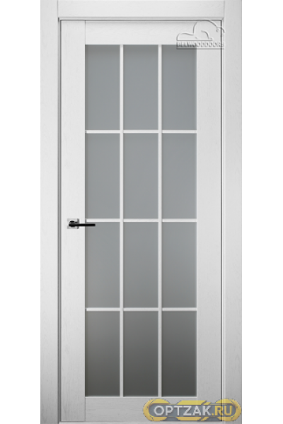 Дверь Анси / Цвет Дуб бранта / Сатин двусторонний каленый / Двери Belwooddoors