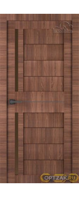 Дверь Мадрид 05 / Цвет Нойс / Мателюкс бронза / Двери Belwooddoors