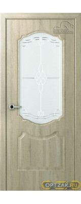 Дверь Перфекта / Цвет Дуб дорато / Мателюкс белый витраж / Двери Belwooddoors