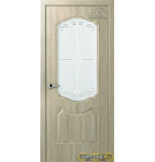 Дверь Перфекта / Цвет Дуб дорато / Мателюкс белый витраж / Двери Belwooddoors