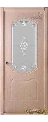 Дверь Перфекта / Цвет Клен серебристый / Мателюкс белый витраж / Двери Belwooddoors