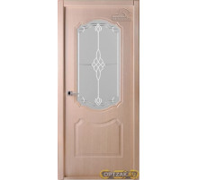Дверь Перфекта / Цвет Клен серебристый / Мателюкс белый витраж / Двери Belwooddoors