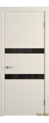 Дверь Niuta / Ivory / Black Gloss / Владимирские двери