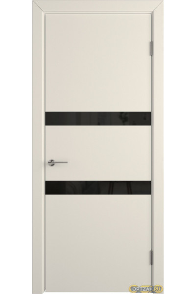 Дверь Niuta / Ivory / Black Gloss / Владимирские двери