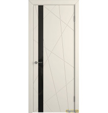 Дверь Flitta / Ivory / Black Gloss / Владимирские двери