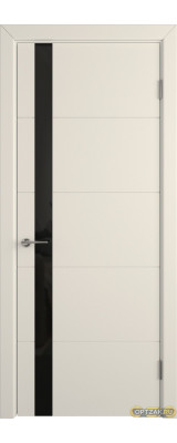 Дверь Trivia / Ivory / Black Gloss / Владимирские двери