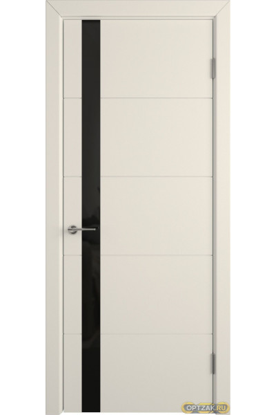 Дверь Trivia / Ivory / Black Gloss / Владимирские двери