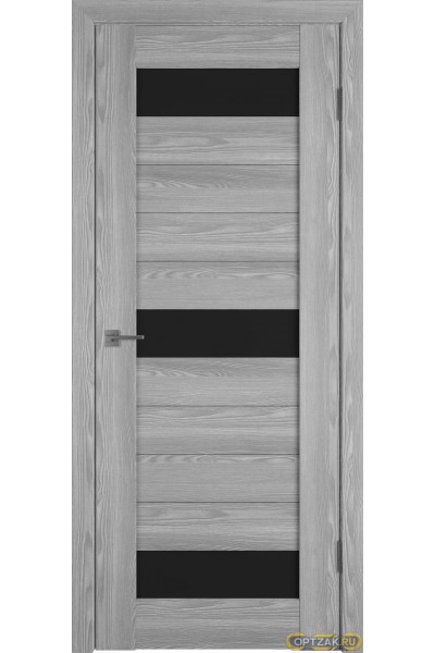 Дверь Line 5 / Grey P / Black Gloss / Владимирские двери