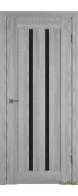 Дверь Line 2 / Grey P / Black Gloss / Владимирские двери