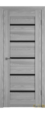 Дверь Line 1 / Grey P / Black Gloss / Владимирские двери