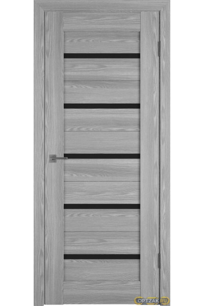 Дверь Line 1 / Grey P / Black Gloss / Владимирские двери