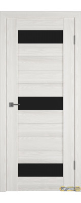 Дверь Line 5 / Bianco P / Black Gloss / Владимирские двери