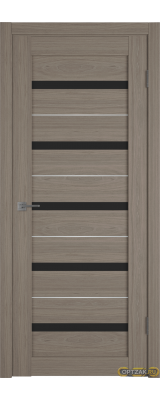 Дверь Atum Al 7 / Brun Oak / Black Gloss SM / Владимирские двери