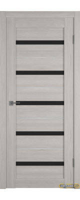 Дверь Atum Al 7 / Stone Oak / Black Gloss SM / Владимирские двери