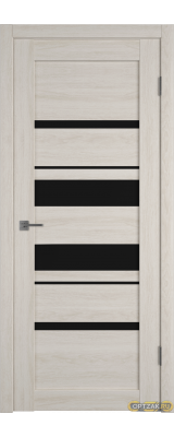 Дверь Atum Pro 29 / Scansom Oak / Black Gloss / Владимирские двери