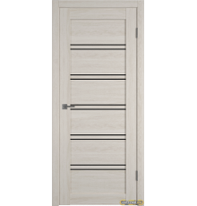 Дверь Atum Pro 28 / Scansom Oak / Black Gloss / Владимирские двери