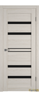 Дверь Atum Pro 26 / Scansom Oak / Black Gloss / Владимирские двери