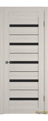 Дверь Atum Al 7 / Scansom Oak / Black Gloss BM / Владимирские двери
