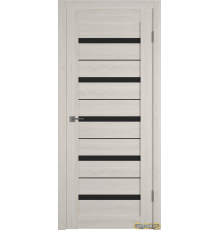 Дверь Atum Al 7 / Scansom Oak / Black Gloss BM / Владимирские двери