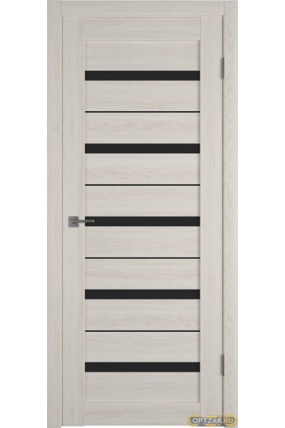 Дверь Atum Al 7 / Scansom Oak / Black Gloss BM / Владимирские двери