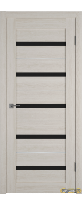 Дверь Atum Al 7 / Scansom Oak / Black Gloss SM / Владимирские двери