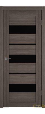 Дверь Atum 23 / Grey / Black Gloss / Владимирские двери