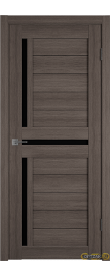 Дверь Atum 16 / Grey / Black Gloss / Владимирские двери