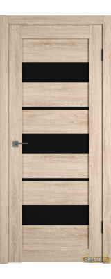 Дверь Atum 23 / Sand Vellum / Black Gloss / Владимирские двери