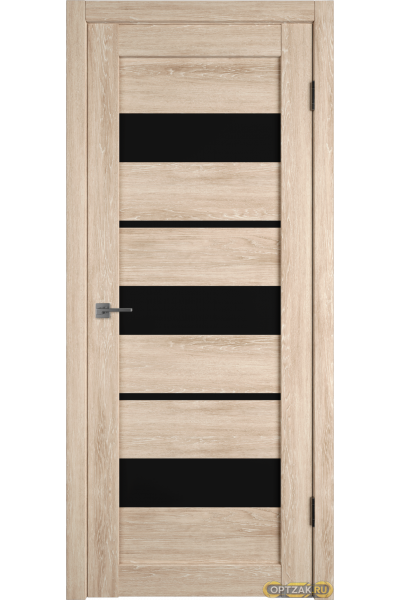 Дверь Atum 23 / Sand Vellum / Black Gloss / Владимирские двери