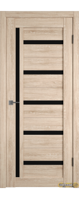 Дверь Atum 18 / Sand Vellum / Black Gloss / Владимирские двери