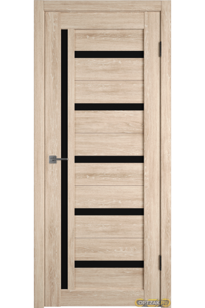 Дверь Atum 18 / Sand Vellum / Black Gloss / Владимирские двери