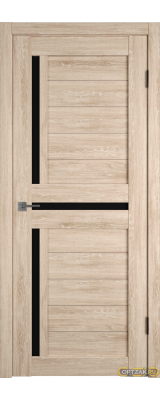 Дверь Atum 16 / Sand Vellum / Black Gloss / Владимирские двери