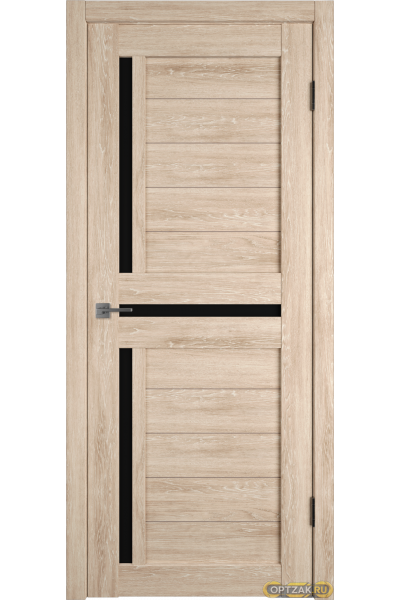 Дверь Atum 16 / Sand Vellum / Black Gloss / Владимирские двери