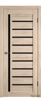Дверь Atum 11 / Sand Vellum / Black Gloss / Владимирские двери